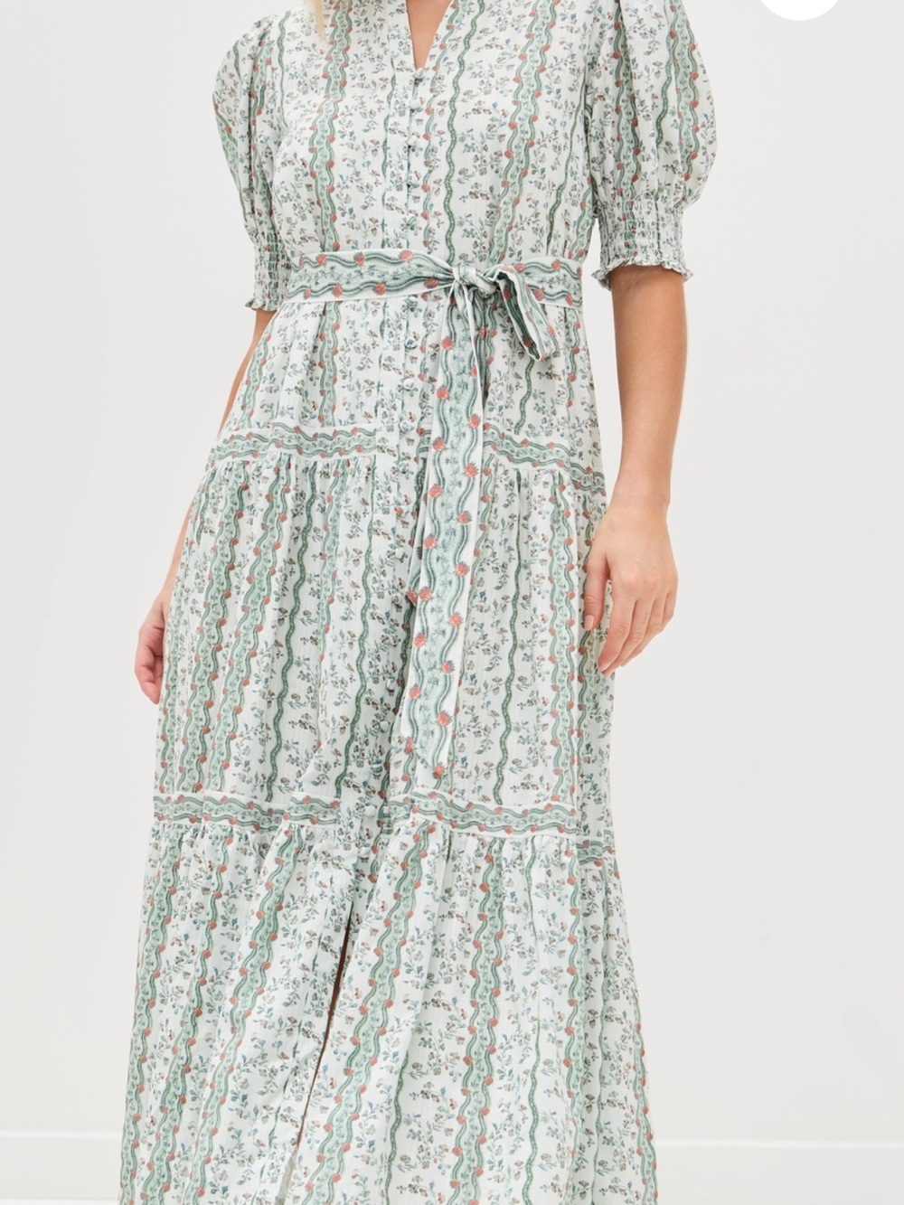 Hill House Home Yara Dress Green Provence Floral - Med EUC - Picture 2 of 3